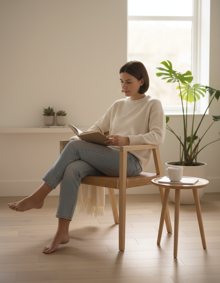 Spisestuestol i Natur Teaktræ