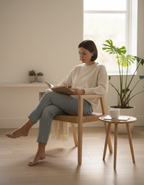 Spisestuestol i Natur Teaktræ