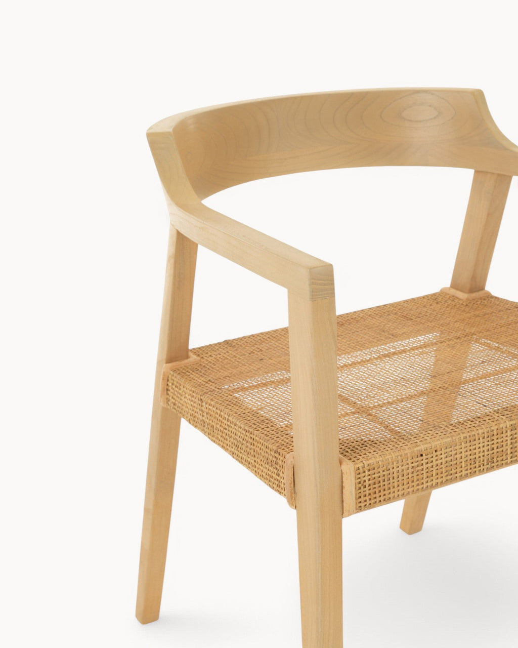 Emma Spisestuestol i Natur Teaktræ – Elegant Design, Robust og Komfortabel, Sædehøjde 45 cm 4