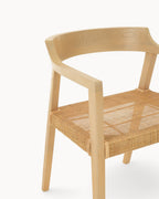 Emma Spisestuestol i Natur Teaktræ – Elegant Design, Robust og Komfortabel, Sædehøjde 45 cm 4