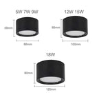 SYLFORM Downlight til Overflademontering – Justerbar Lystemperatur, Aluminium,120° Strålevinkel