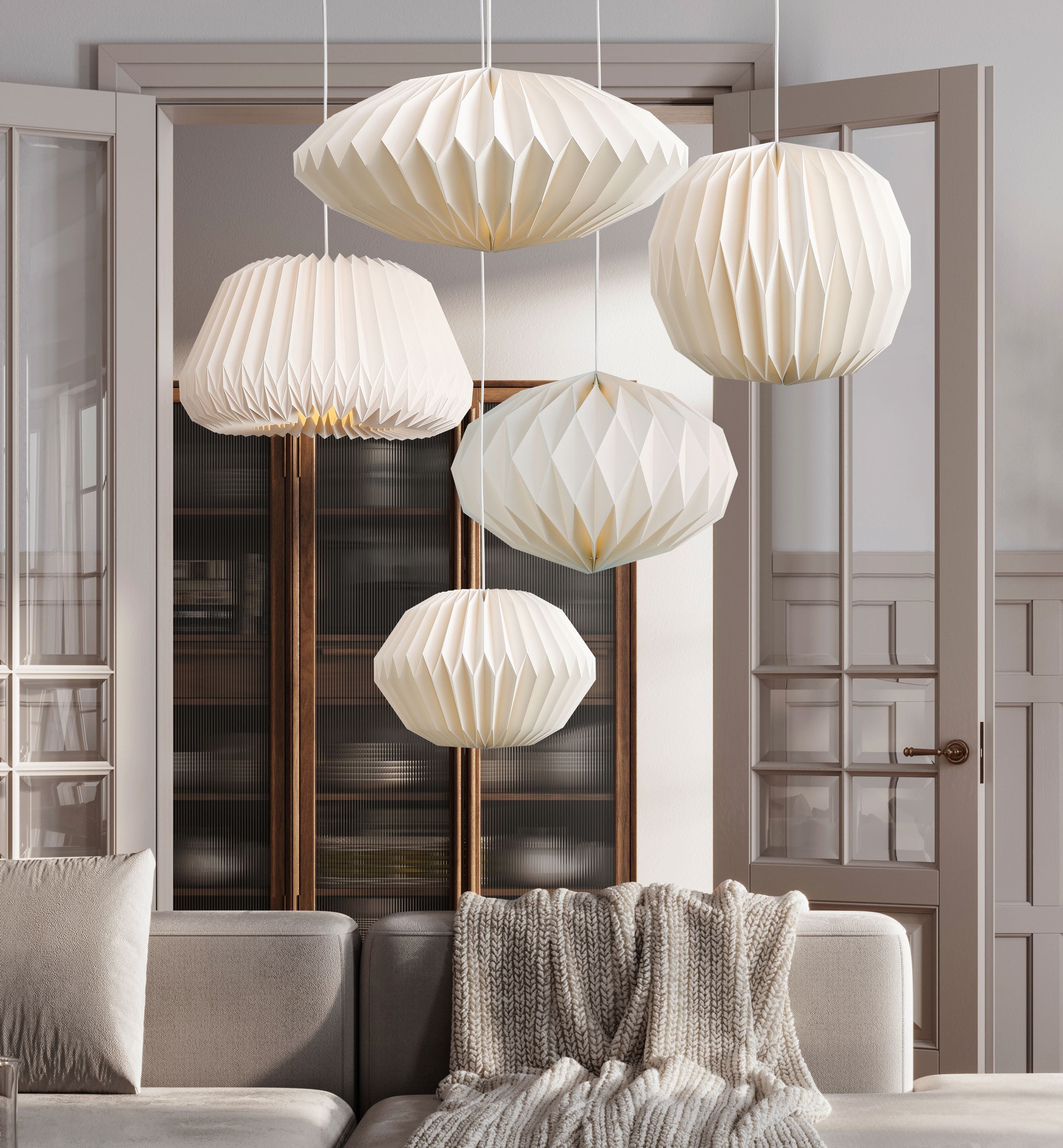 SYLFORM Måne Pendel Lampe Elegant Akryl Design til Soveværelse og Stue